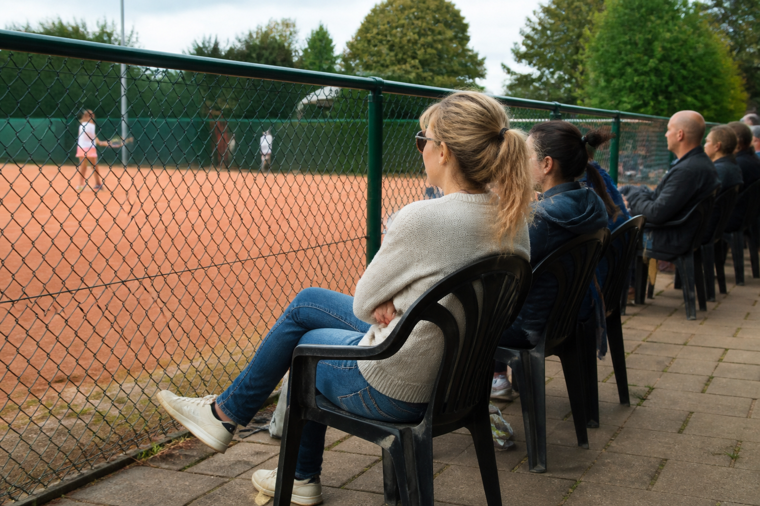 Ouders en tennis begeleiding