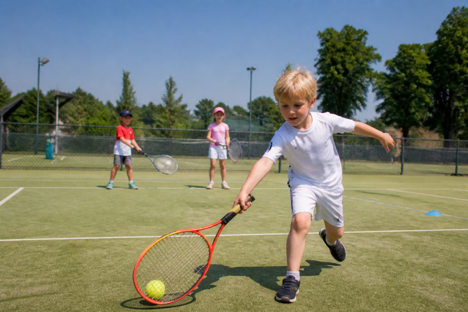 Tennis bewegingsontwikkeling kinderen